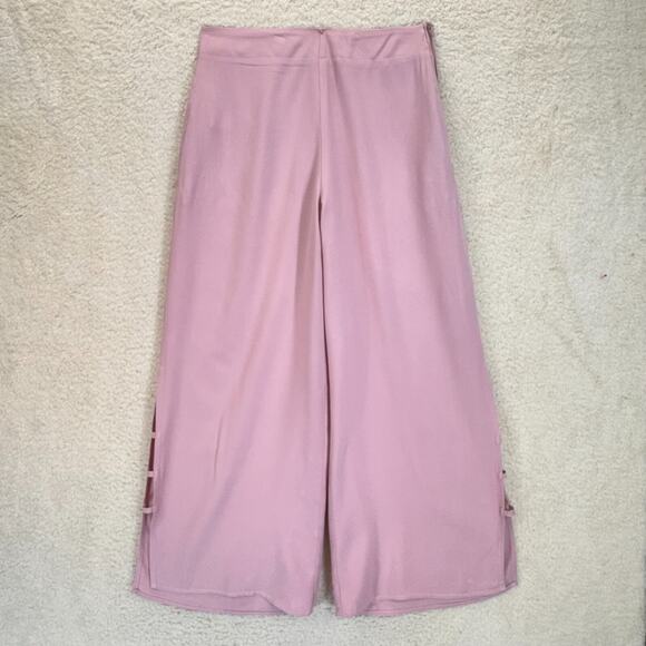 Azucar Wide Leg Pants Women Size S/P Pink Pockets Palazzo Summer Bohemian Hippie - Picture 1 of 16